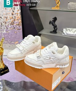 Giày LV Trainer siêu cấp cực đẹp màu trắng