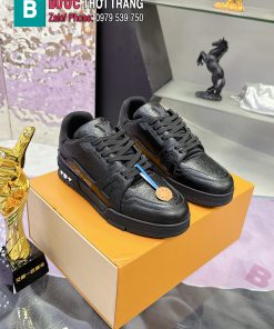 Giày Thể Thao nam nữ LV Trainer hàng siêu cấp màu đen