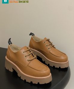 Giày Celine màu nâu đế cao phong cách