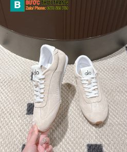 Giày thể thao ALO màu be vải nhung mịn đế cao su bền bỉ