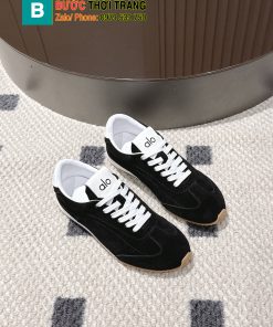 Giày thể thao ALO màu đen vải nhung mịn đế cao su bền bỉ