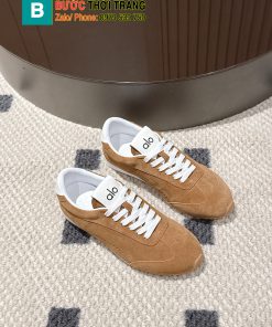 Giày thể thao ALO màu nâu vải nhung mịn đế cao su bền bỉ