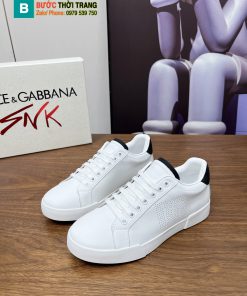 Giày thể thao Dolce&gabbana màu trắng đen phong cách tối giản
