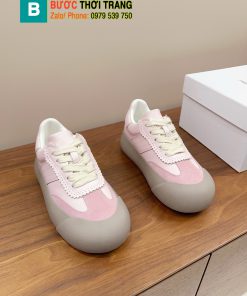 Giày thể thao GOODBAI màu trắng hồng kiểu dáng năng động