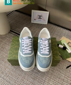 Giày thể thao Gucci màu xanh vải denim chất lượng