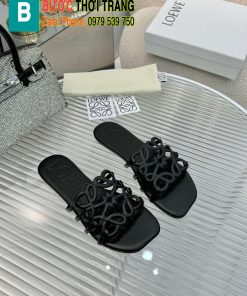 Dép LOEWE đế bệt chất liệu da bò mềm đanh bền bỉ phong cách nhã nhặn dễ phối đồ