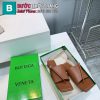 Dép bệt mũi vuông Bottega Veneta màu nâu bò trầm hàng siêu cấp