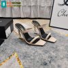Dép cao gót Ysl màu be đế 11cm (1)