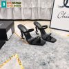 Guốc cao gót YSL màu đen da bò chất lượng cao đế 11cm cực đẹp