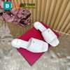Dép VALENTINO màu trắng cao cấp đế cao 3cm chất da bò mềm đanh phong cách thanh lịch