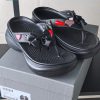 Dép xỏ ngón BALENCIAGA màu đen cao cấp đế eva cao su nguyên khối cao 6cm siêu nhẹ tôn dáng