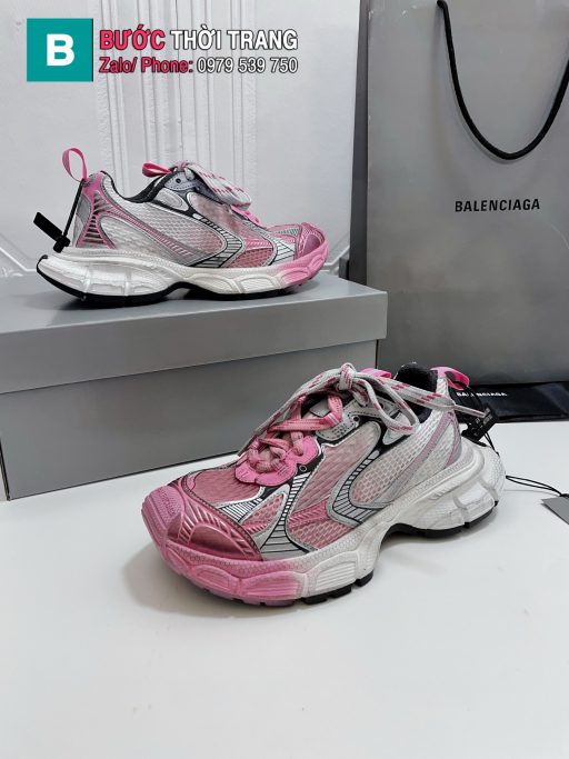 Giày Balenciaga 3x siêu cấp màu hồng họa tiết đẹp