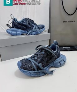 Giày Balenciaga 3x siêu cấp màu xanh họa tiết đẹp