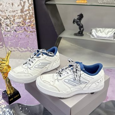 Giày Balenciaga hamp tons màu trắng gót xanh