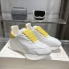 Giày thể thao Alexander McQueen chất lượng 1:1 màu trắng gót vàng