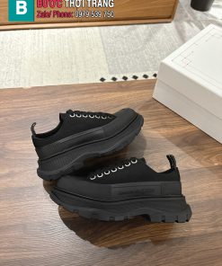 Giày vải Alexander McQueen chất lượng 1:1 màu đen cao 5cm