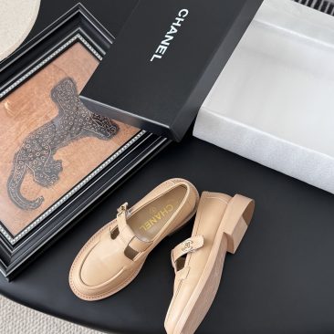 Giày Moccasins Chanel siêu cấp màu đen da mềm phong cách basic sang trọng