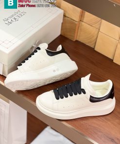 Giày thể thao Alexander McQueen cao 4.5cm bản classic màu trắng gót đen