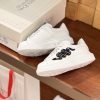 Giày thể thao Alexander McQueen cao 4.5cm màu trắng đính hạt hình rắn