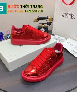 Giày đính hạt Alexander McQueen đế cao 4.5cm chất da đẹp