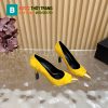 Giày cao gót BALMAN cao cấp màu vàng đế cao 10cm hình thỏi son độc đáo