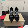 Giày cao gót Christian Louboutin cao cấp màu đen da lộn đế đỏ bắt mắt