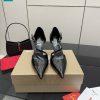 Giày cao gót Christian Louboutin cao cấp màu đen da bóng đế đỏ bắt mắt