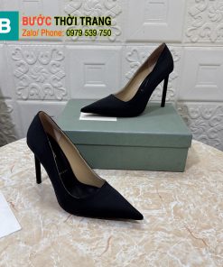 Giày cao gót TOM FORD màu đen đế cao 10,5cm tôn dáng được làm từ lụa cao cấp mềm mại