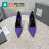 Giày cao gót TOM FORD màu nâu tím đế cao 10,5cm tôn dáng được làm từ lụa cao cấp mềm mại