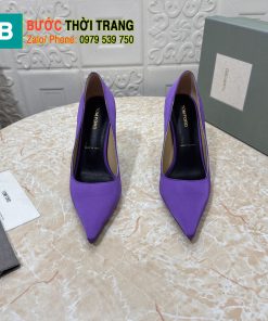 Giày cao gót TOM FORD màu tím đế cao 10,5cm tôn dáng được làm từ lụa cao cấp mềm mại