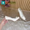 Giày cao gót 𝐶ℎ𝑟𝑖𝑠𝑡𝑖𝑎𝑛 𝐿𝑜𝑢𝑏𝑜𝑢𝑡𝑖𝑛 màu trắng quyến rũ đế cao 10cm chất liệu satin mềm mượt