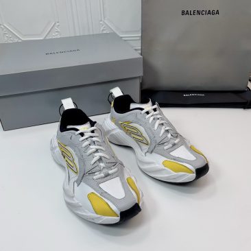 Giày thể thao Balenciaga cao cấp màu trắng ghi mũi cong phong cách năng động