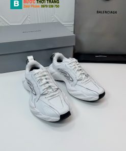 Giày thể thao Balenciaga cao cấp màu trắng mũi cong phong cách năng động