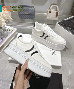 Giày thể thao CELINE màu trắng kẻ đen (1)