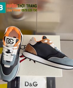 Giày thể thao LOEWE màu nâu ghi da bò thật cao cấp đế cao 3cm, đế cao su chống trượt bền bỉ