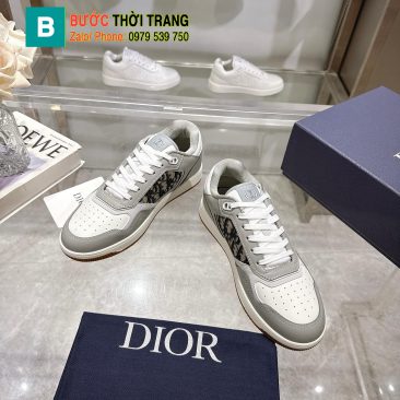 Giày thể thao Dior B27 Uptown màu trắng ghi cá tính dành cho cả nam và nữ