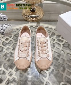 Giày thể thao Dior màu be chất liệu vải lụa mềm mượt ôm chân