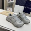 Giày thể thao Gucci cao cấp màu ghi kiểu dáng năng động