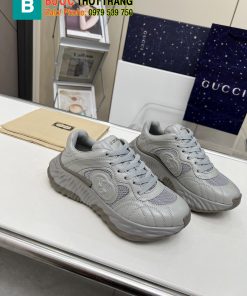 Giày thể thao Gucci cao cấp màu ghi kiểu dáng năng động