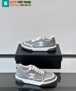 Giày thể thao Gucci siêu cấp màu ghi mềm êm, phong cách năng động