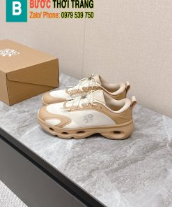 Giày thể thao LOEWE màu be phong cách năng động thoáng mát đế cao su bền bỉ đàn hồi vượt trội