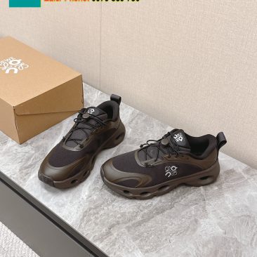 Giày thể thao LOEWE màu đen phong cách năng động thoáng mát đế cao su bền bỉ đàn hồi vượt trội