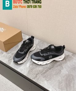 Giày thể thao LOEWE màu đen phong cách năng động thoáng mát đế cao su trắng bền bỉ đàn hồi vượt trội