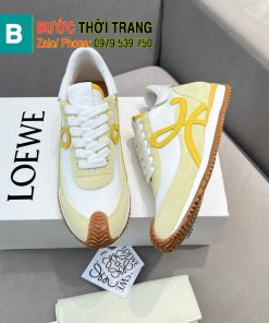 Giày thể thao LOEWE màu vàng be phong cách trẻ trung năng động đế cao 6cm