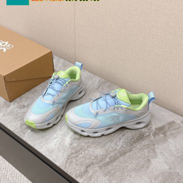 Giày thể thao LOEWE màu xanh phong cách năng động thoáng mát đế cao su bền bỉ đàn hồi vượt trội