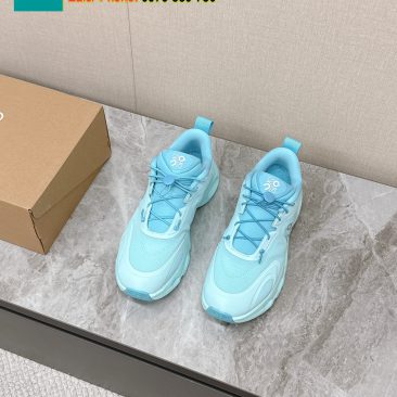 Giày thể thao LOEWE màu xanh da trời phong cách năng động thoáng mát đế cao su bền bỉ đàn hồi vượt trội