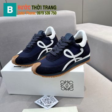 Giày thể thao LOEWE màu xanh than phong cách năng động thoáng mát đế cao su bền bỉ đàn hồi vượt trội
