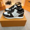 Giày thể thao LV Run Away màu nâu trắng họa tiết monogram sắc nét