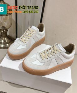 Giày thể thao Maison Margiela màu be cao cấp đế cao su đàn hồi vượt trội bền bỉ