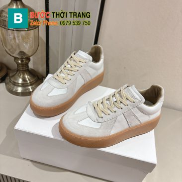 Giày thể thao Maison Margiela màu be cao cấp đế cao su đàn hồi vượt trội bền bỉ